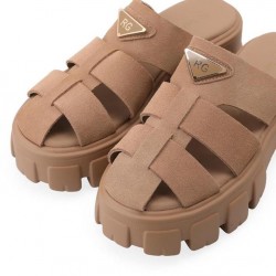 Γυναικεία Flatforms Μπέζ Δερμάτινα RENATO GARINI Γυναικεία Flatforms Μπέζ Δερμάτινα RENATO GARINI