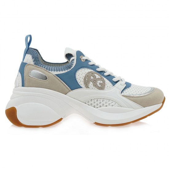 SNEAKER ΛΕΥΚΟ ΣΙΕΛ SNEAKER ΛΕΥΚΟ ΣΙΕΛ