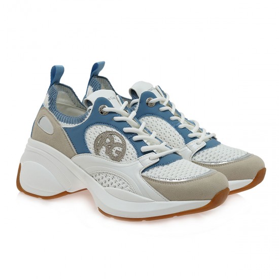 SNEAKER ΛΕΥΚΟ ΣΙΕΛ SNEAKER ΛΕΥΚΟ ΣΙΕΛ