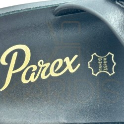 PAREX Γυναικείες Δερμάτινες Παντόφλες ΜΑΥΡΟ