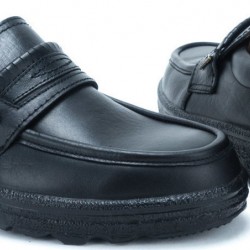 STYL BOXER Δερμάτινα Ανδρικά Μοκασίνια σε Μαύρο Χρώμα