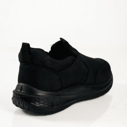 B-Soft μαύρα  casual παπούτσια χωρίς κορδόνια