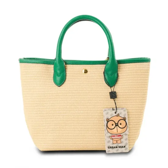 Τσάντα Shopping μίνι CreamBear Μπέζ-πολύχρωμο Τσάντα Shopping μίνι CreamBear Μπέζ-πολύχρωμο